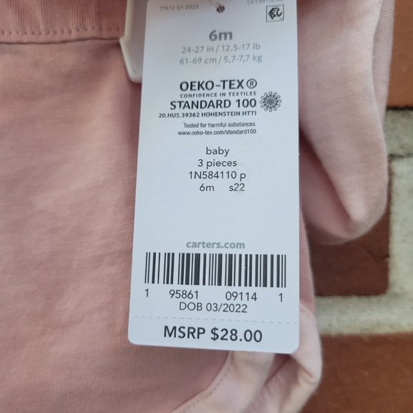 Carter's Full of Sunshine - 3-piece Set - NWT - 6M - Picture 3 of 6